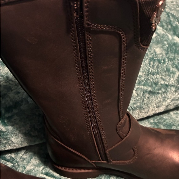 Xelement Black Combat & Moto Boots - Picture 2 of 4